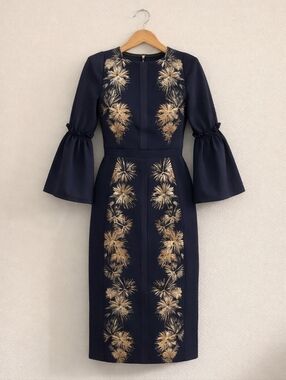 Ted Baker London Fireworks Sheath Dress NWOT